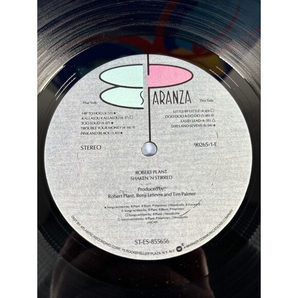 ROBERT PLANT - SHAKEN 'N' STIRRED VINYL LP Record  VINTAGE 1985 VG+ - Picture 4 of 12